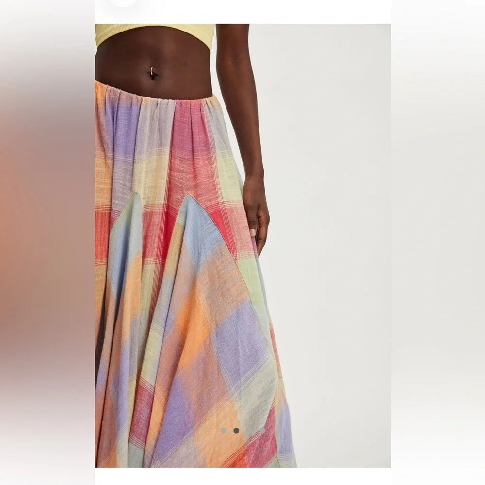 Madras That Linen Maxi Skirt size small - Picture 3 of 8